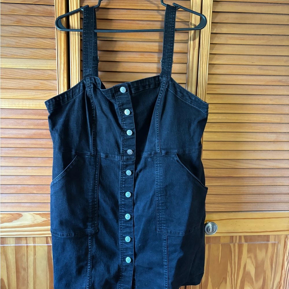 H&M Black Denim Dress